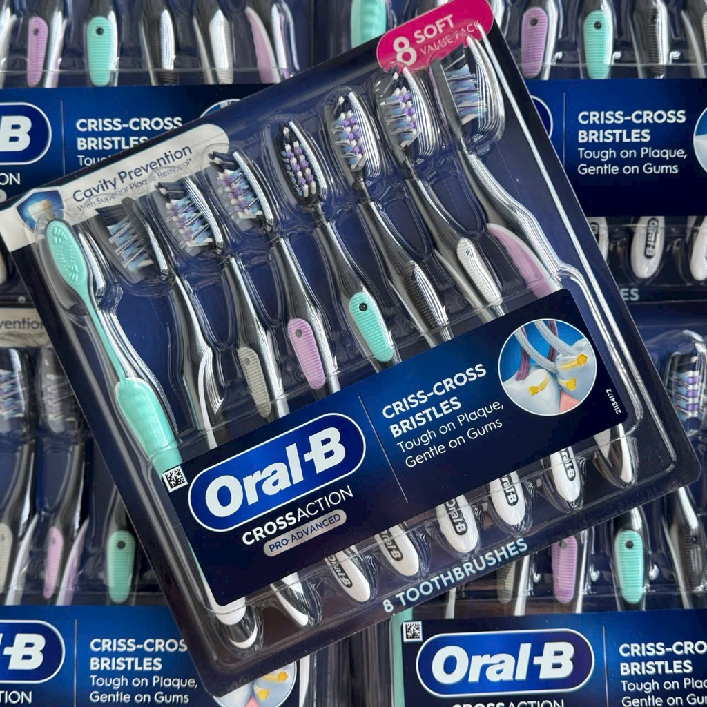 Bàn chải O. ral . B Mỹ set 8 cây