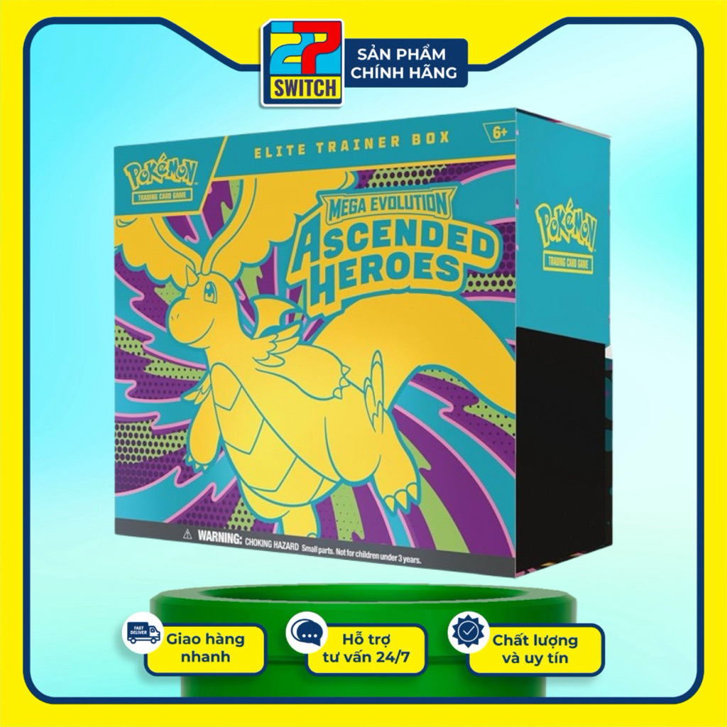 Elite Trainer Box (ETB) Ascended Heroes chính hãng tiếng anh-Series Mega Evolution Pokemon TCG