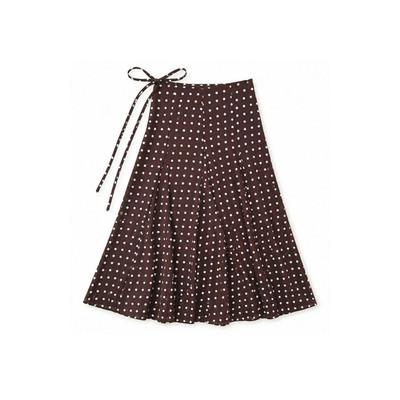 TUBYCATU Chân Váy Dài Chấm Bi Dáng Xòe Phối Nơ Eo Amelie Dot Skirt