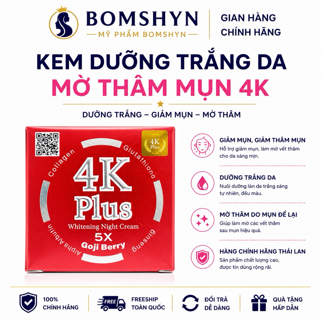Kem 4k Plus Goji Bery DÀNH CHO DA MỤN