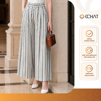 Quần Nữ 𝐂𝐂𝐇𝐀𝐓 Dáng Suông Giả Váy Công Năng Nora Cạp Rời Chất Liệu Tuytsi Cao Cấp 16QDD2026XT