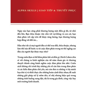 Sách Bạn Có Thể Đàm Phán Bất Cứ Điều Gì (Alpha Books)