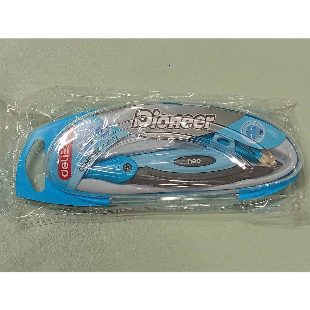 COMPA KIM LOẠI DELI G20102 - COMPA HỌC SINH - COMPA KẸP BÚT CHÌ GỖ - COMPA CHÌ CÂY