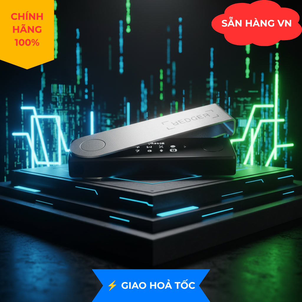 [HỎA TỐC] Ví lạnh Ledger Nano X chính hãng nguyên seal (Đen, Tím, Hồng) - Bản Bluetooth