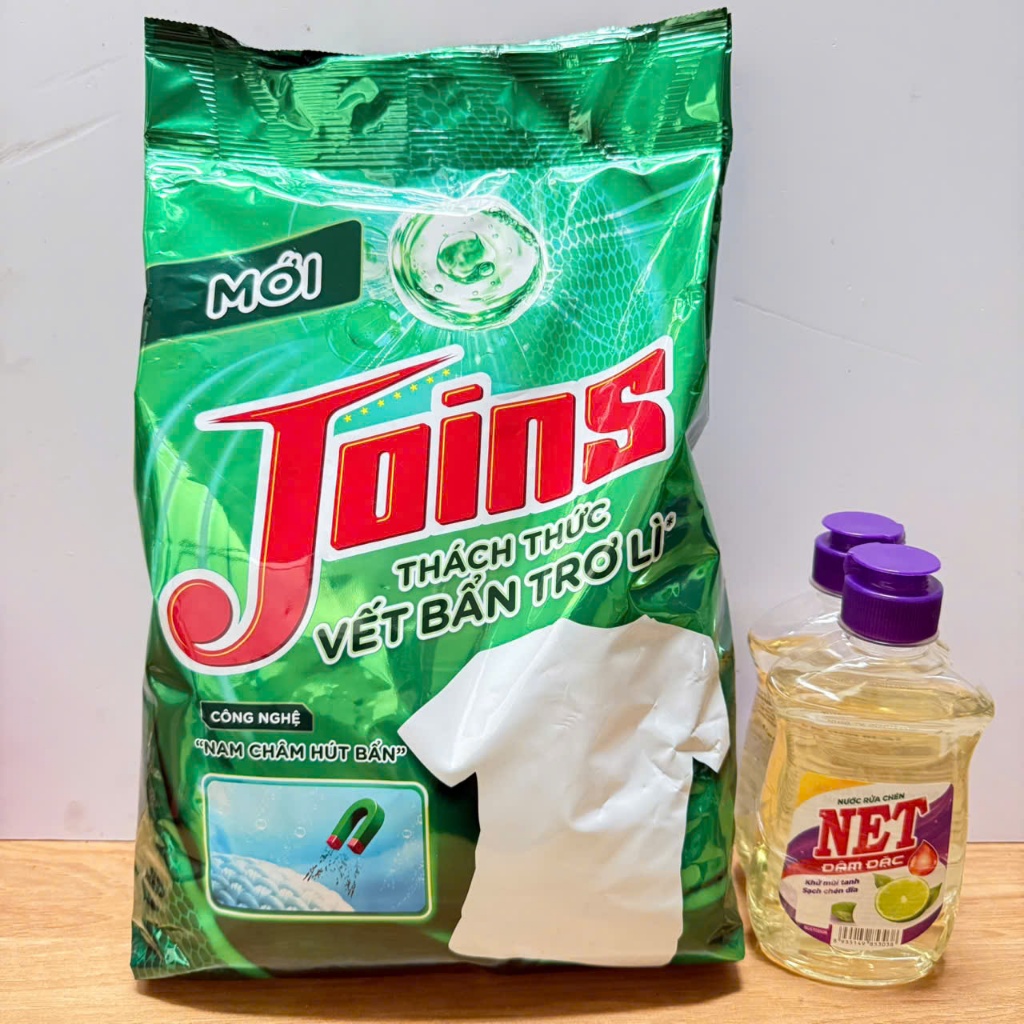 Bột Giặt Joins 2,7kg - Super Net 3kg Giặt & Xả 2 Trong 1, siêu sạch