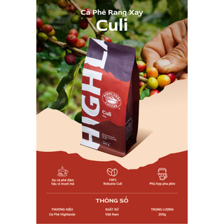 Cà Phê Rang Xay Culi Highlands Coffee 200g