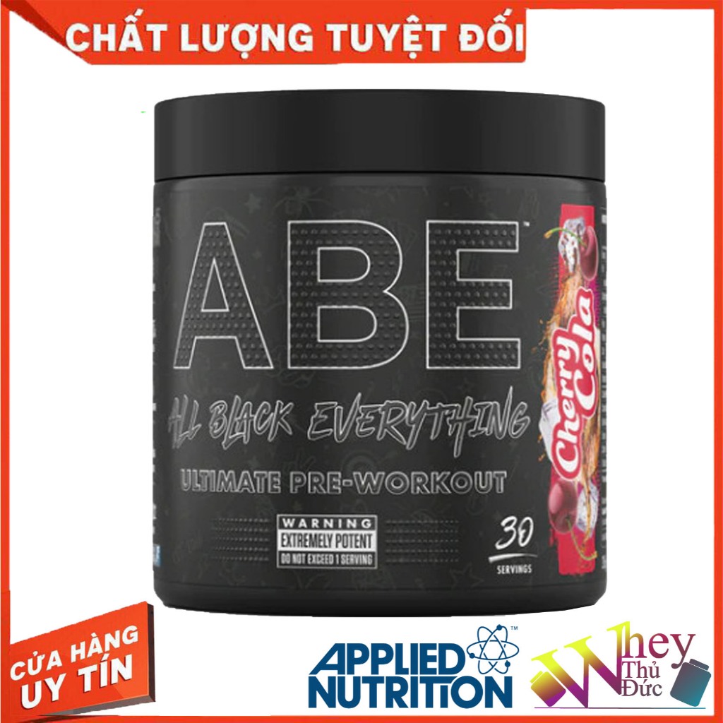 ABE Ultimate Pre-Workout 30 Servings Cherry Cola – Tăng Sức Bền, Tăng Pump Cơ & Tập Trung