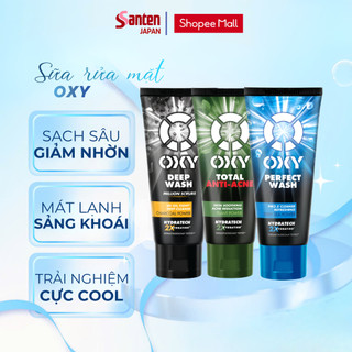 Sữa rửa mặt cho nam Oxy sạch sâu Oxy Deep Wash/ Oxy Perfect Wash/ Oxy Total Anti-Acne White Conc 100g