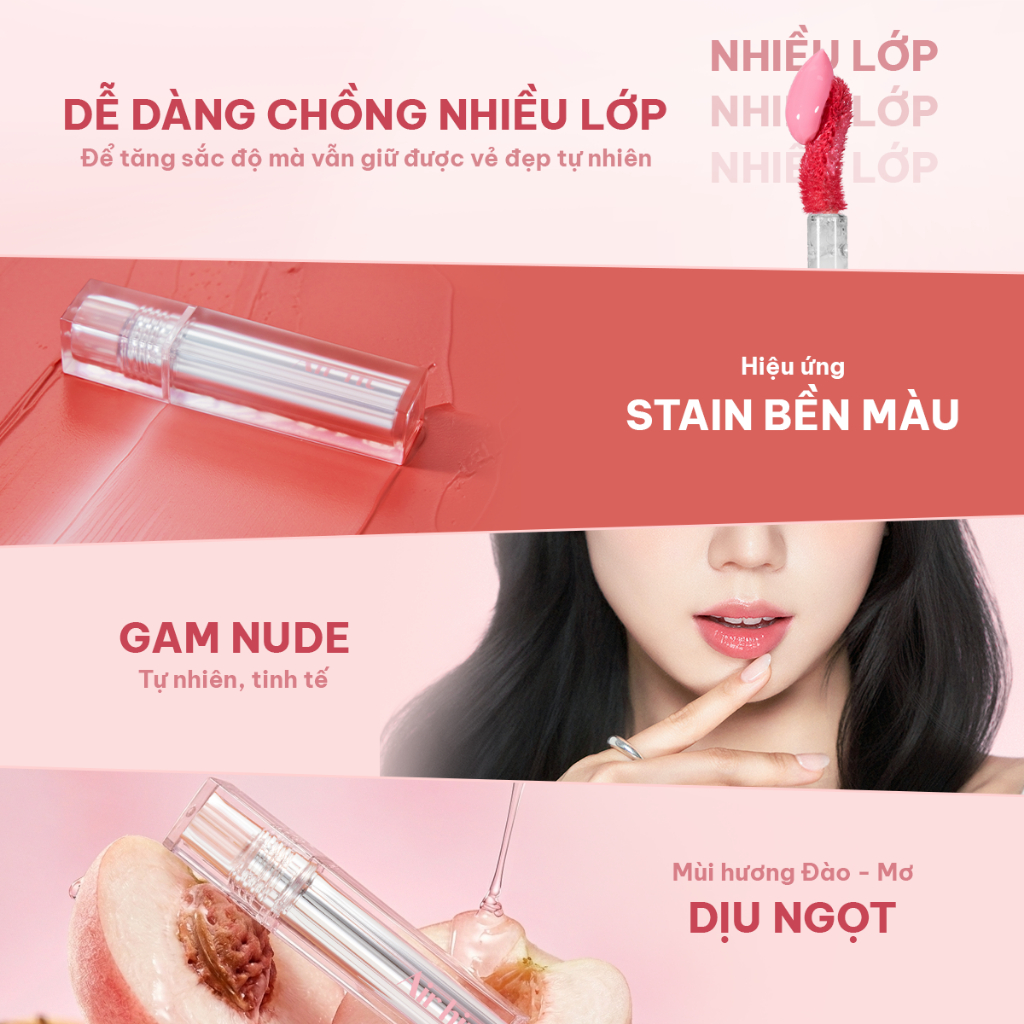 [MỚI] Son Tint Black Rouge Air Hip Glow Tint - 4.2g | BigBuy360 - bigbuy360.vn