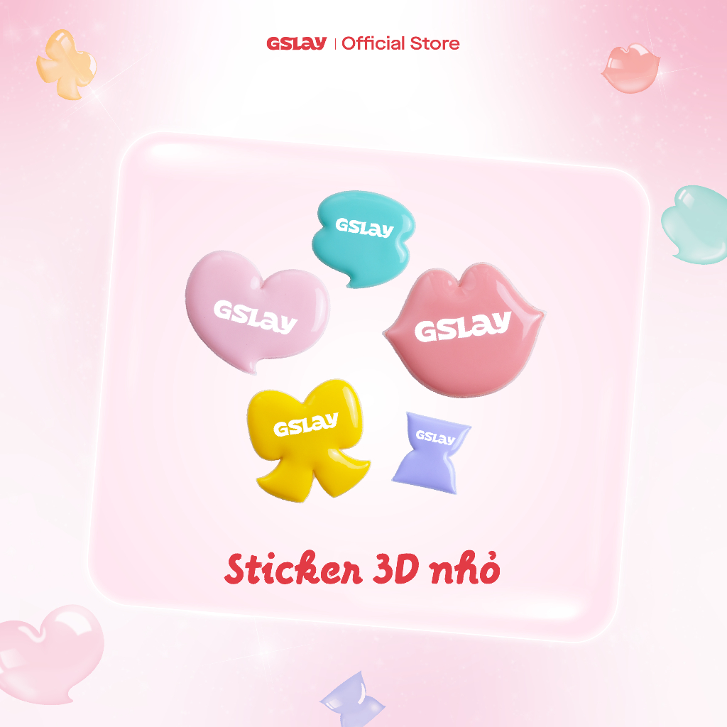 [QUÀ TẶNG] Sticker 3D phồng GSLAY (Small size)
