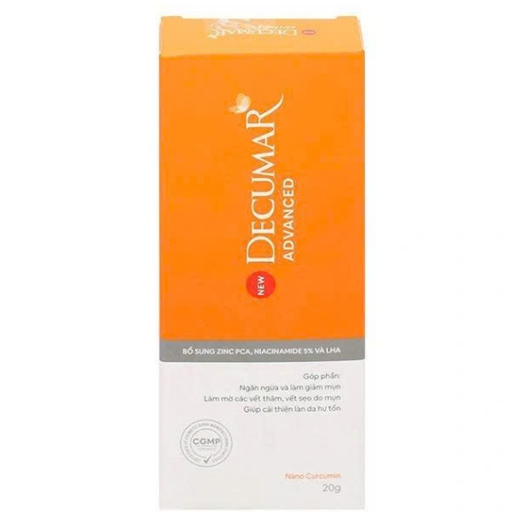 Gel ngừa mụn DECUMAR ADVANCED Tube 20g