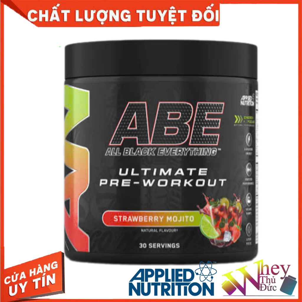 ABE Ultimate Pre-Workout 30 Servings vị Bò Húc – Tăng Sức Bền, Tăng Pump Cơ & Tập Trung