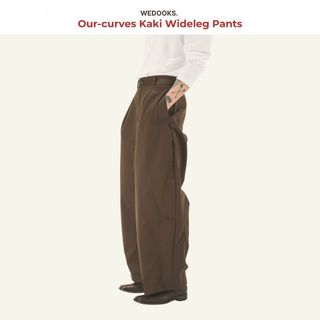QUẦN KAKI FORM RỘNG ỐNG CONG - 𝐎𝐔𝐓-𝐂𝐔𝐑𝐕𝐄𝐒 𝐊𝐀𝐊𝐈 𝐏𝐀𝐍𝐓𝐒