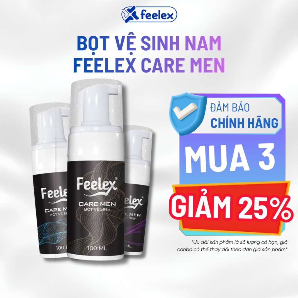 Bọt Vệ Sinh Nam Giới Feelex Care Men Dung Dịch Tạo Bọt 100ml