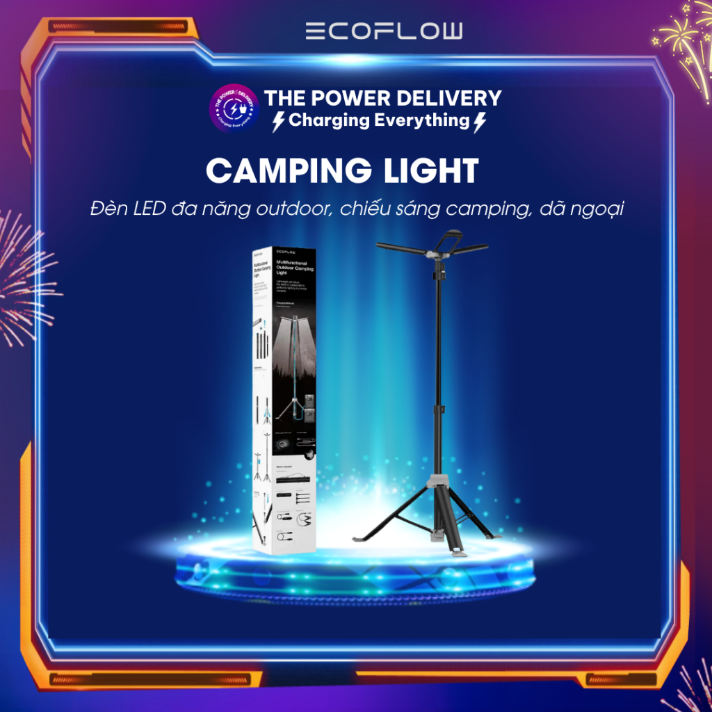 Đèn Lều EcoFlow Multifunctional Outdoor Camping Light | Đèn LED Outdoor Cho Camping, Dã Ngoại & Cara