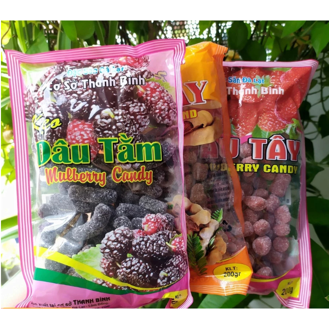 Kẹo dâu tây, dâu tằm Đà Lạt