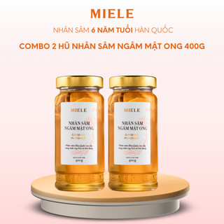Combo 2 Hũ Mật Ong Nhân Sâm Miele 400g