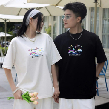 Áo thun tay ngắn nam nữ form rộng cổ tròn oversize cotton CLOUDZY