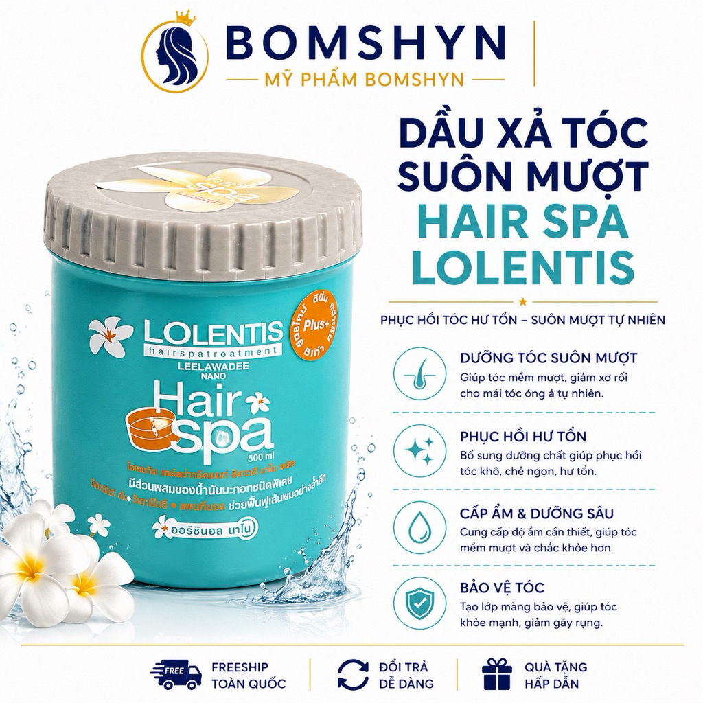 KEM Ủ TÓC XẢ TÓC SIÊU MƯỢT HOT HIT THÁI LAN HAIRSPA 500ML