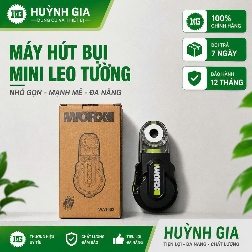 [ CHÍNH HÃNG ] Bộ hút bụi khoan tường Worx WA1602 / HUKAN (GEN 3) G3-LDC04