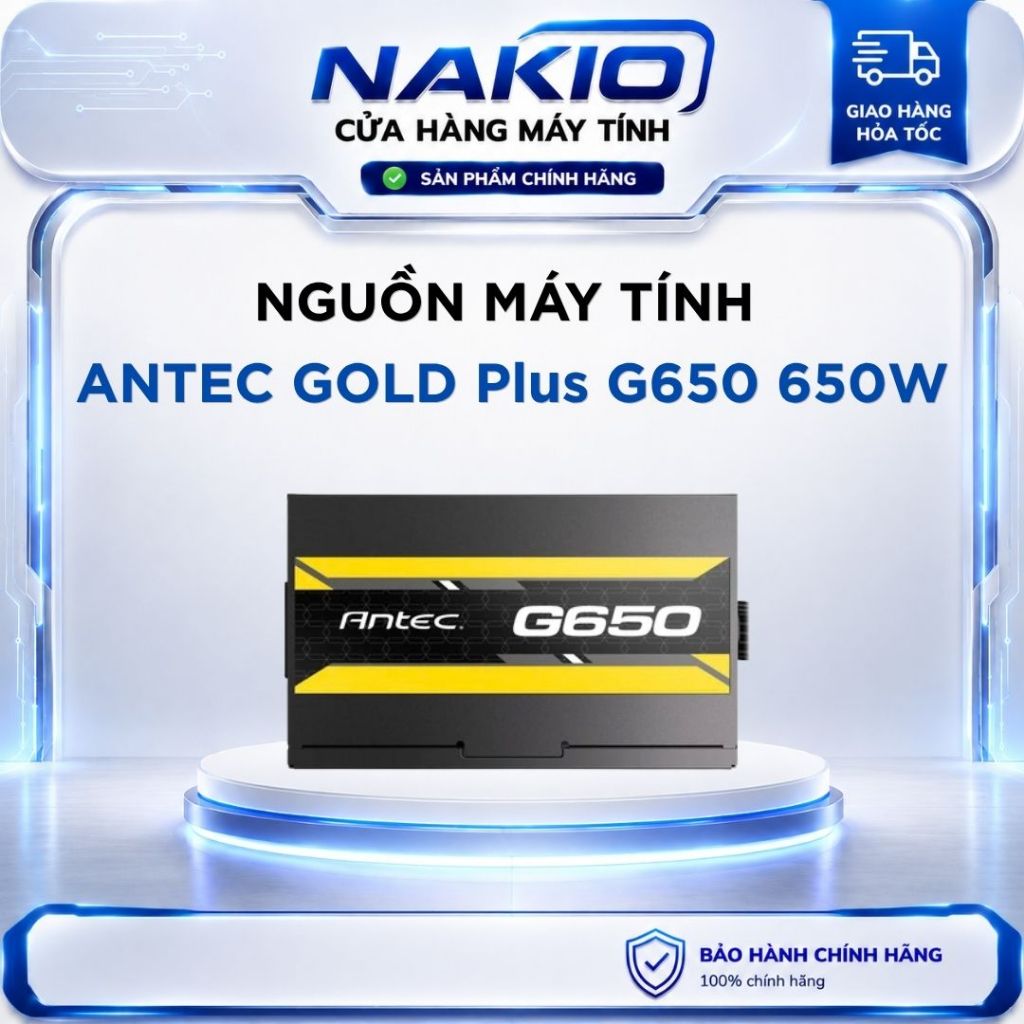Nguồn Máy Tính ANTEC GOLD Plus G650 650W-Semi- modul - Bảo hành 5 năm