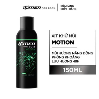 Xịt Khử Mùi XMen For Boss 150ml – Hương Nước Hoa Nam Tính, Khử Mùi Hiệu Quả, Thơm Lâu Suốt Ngày