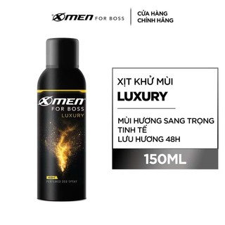 Xịt Khử Mùi XMen For Boss 150ml – Hương Nước Hoa Nam Tính, Khử Mùi Hiệu Quả, Thơm Lâu Suốt Ngày