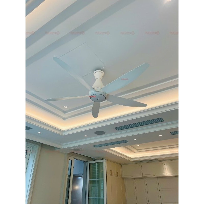 Quạt trần Panasonic F-60GDN-LG ti dài 28.8cm / F-60GDN-LGS ti dài 21.2cm 5 cánh màu  xám trắng