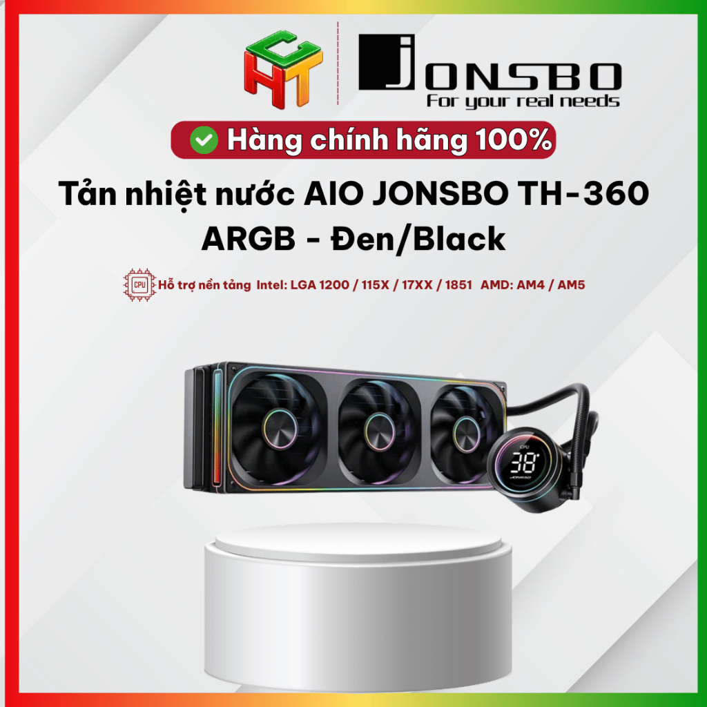 Tản nhiệt nước AIO JONSBO TH-360 ARGB - Đen/Black
