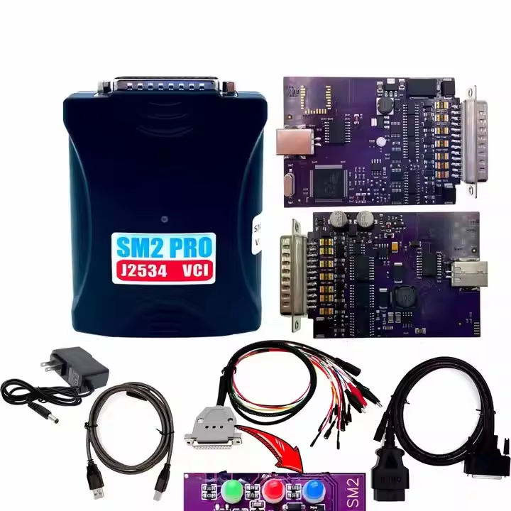 Thiết bị lập trình và nạp ECU Sm2 Pro J2534 VCI (phiên bản Flash 67-trong-1, hỗ trợ PCM Bench) - Côn