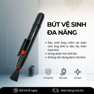 Bút Vệ Sinh Lens Máy Ảnh 2 Trong 1 Kèm Chổi Lau – Phụ Kiện Làm Sạch Cho Máy Ảnh, Ống Kính, Máy Quay