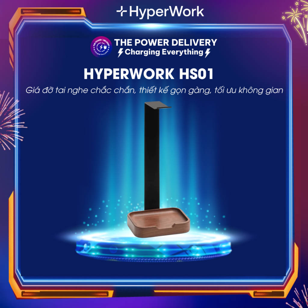 Giá đỡ tai nghe HyperWork HS01 (Hàng chính hãng)