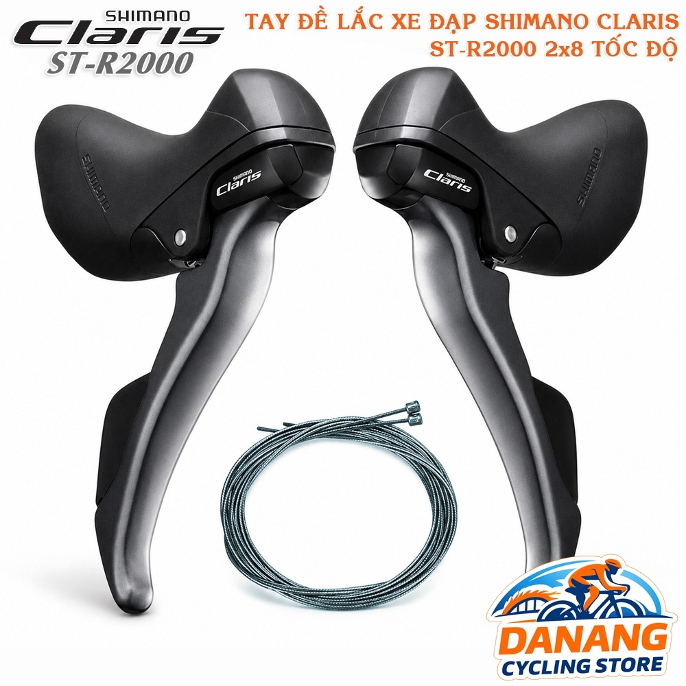 Tay Đề Lắc Xe Đạp Road SHIMANO Claris ST R2000 2x8 Tốc Độ – Chính Hãng, Không Hộp