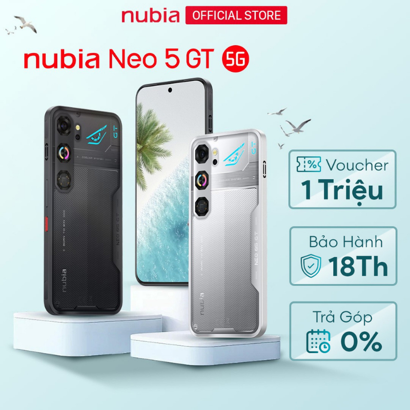 [Siêu Phẩm Mới] Điện thoại gaming Nubia Neo 5 GT I Màn AMOLED 144Hz I 3 Công Nghệ Tản Nhiệt I Pin 6210mAh sạc 80W | BigBuy360 - bigbuy360.vn