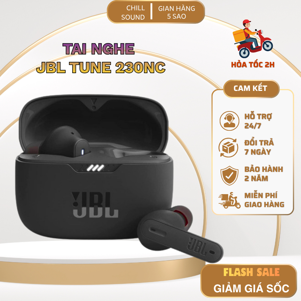 Tai Nghe Bluetooth JBL Tune 230NC TWS- Âm Thanh Siêu Bass- Pin 40H- Bluetooth…