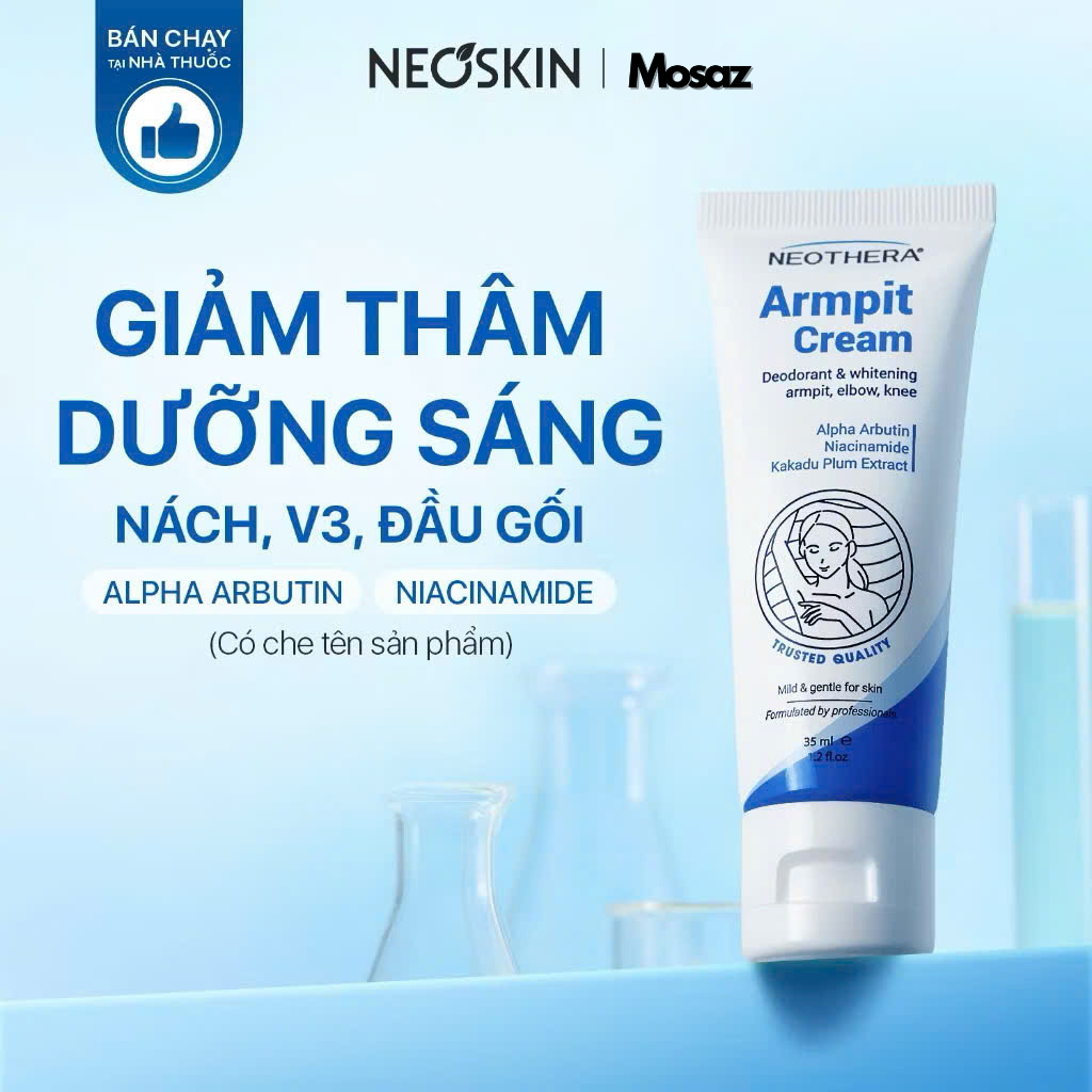Kem dưỡng trắng giảm thâm nách ARMPIT CREAM dưỡng sáng da vùng nách, mông, bẹn khuỷu tay, đầu gối Ne