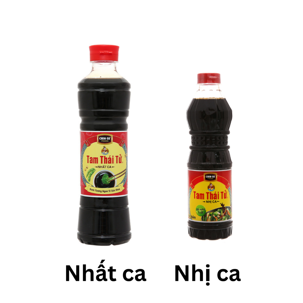 NƯỚC TƯƠNG TAM THÁI TỬ CHAI NHẤT CA / CHAI NHỊ CA