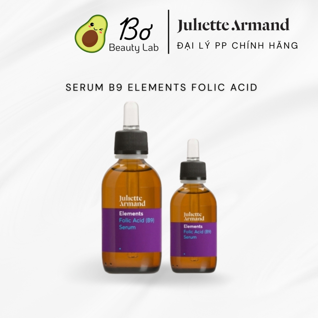 [HÀNG CÔNG TY] Serum B9 Elements Folic Acid Juliette Armand | Tinh chất phục hồi, dịu da, giảm kích 