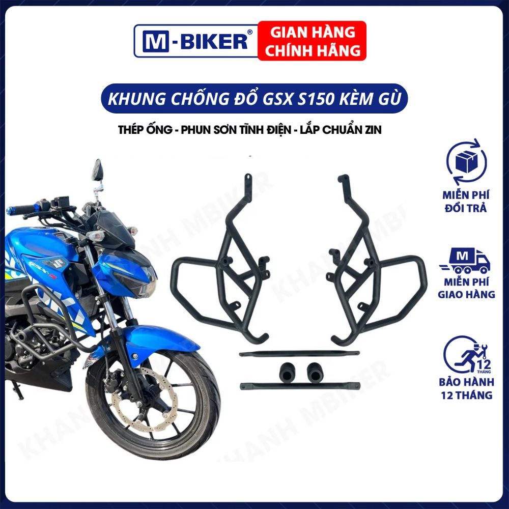 Chống Đổ GSX S150, Khung Chống Đổ GSX S150, Gù Chống Đổ GSX S150, Khung Chống Đổ Có Gù Cho GSX S150