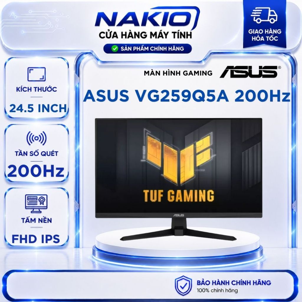 Màn hình Gaming ASUS TUF VG259Q5A (24.5 inch/FHD/IPS/200Hz/1ms) - Bảo hành chính hãng 36 tháng