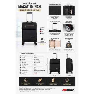Vali Du Lịch Macat M24S Size Nhỏ 19 inch