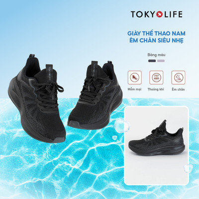 Giày thể thao nam tập gym, chạy bộ, pickleball TOKYOLIFE êm chân siêu nhẹ 40000444