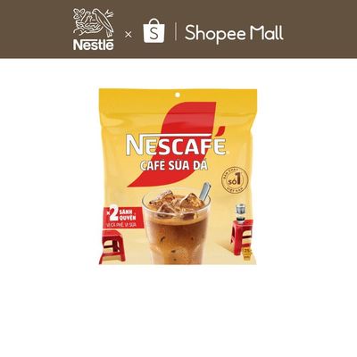 Bịch Cà phê Hòa tan NESCAFÉ CAFÉ SỮA ĐÁ 25 gói Nhân đôi sánh quyện