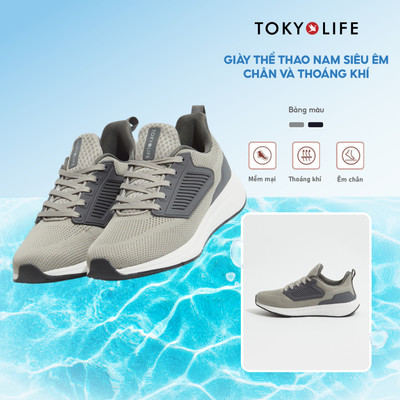 Giày thể thao nam tập gym chạy bộ siêu êm chân đế chống trượt và thoáng khí TOKYOLIFE 40000807