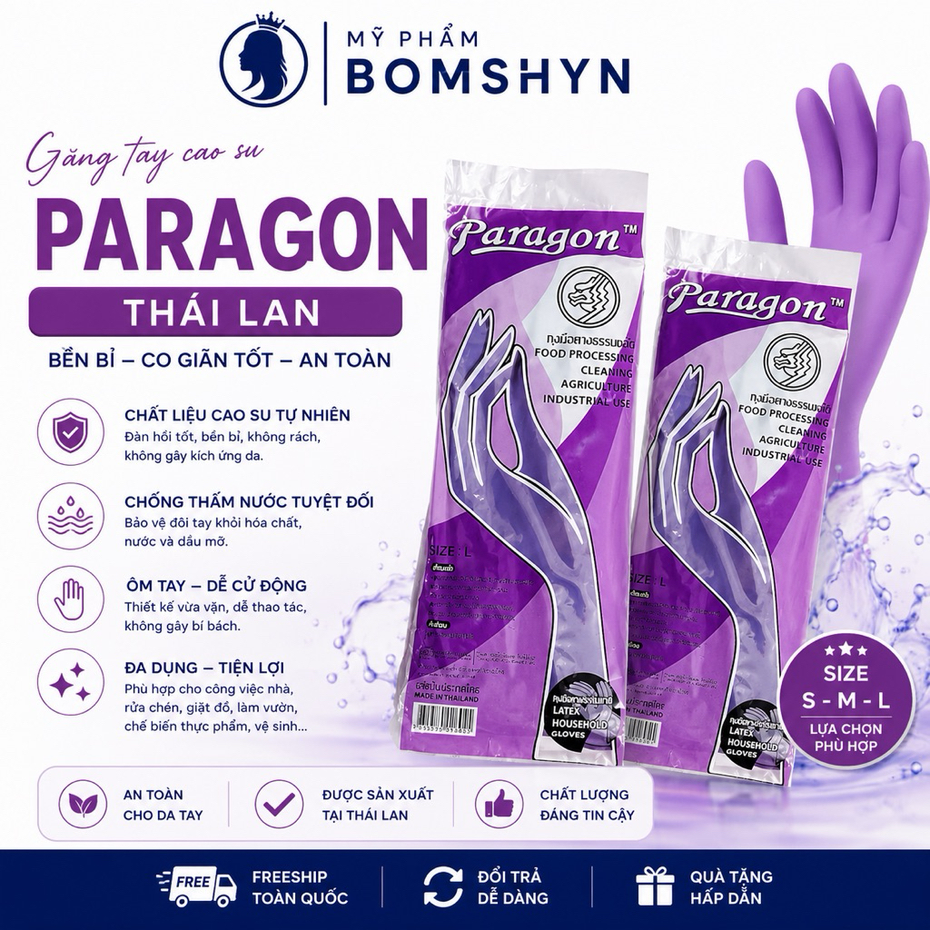 GĂNG TAY LÀM BẾP, RỬA CHÉN SIÊU BỀN THÁI LAN