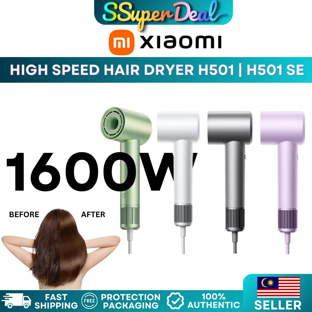 {HỎA TỐC} Máy Sấy Tóc Tốc Độ Cao Mijia H501SE (Không Kèm Đầu Sấy), H501 - Bảo Vệ Tóc Bằng Ion Âm, Sấ