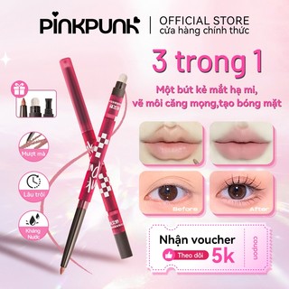 Chì Kẻ Viền Môi LipLiner PinkPunk Chì Kẻ Đa Năng Bút kẻ Bọng Mắt Sáp Kết Cấu Căng Mọng 0.25g Kèm Đầu Tán Son