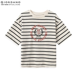 GIORDANO Áo Thun Ngắn Tay Trẻ Em Junior's New Preppy Printed Short Sleeve Tee 3085232