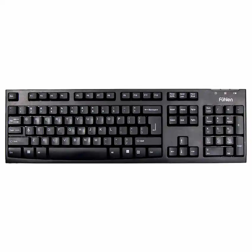 Bàn phím Fuhlen L411W Wireless Black (Không dây, Kết nối USB 2.4G) - BH 24 Tháng Chính Hãng