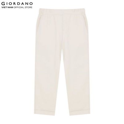 GIORDANO Quần Lửng Nữ Cotton Capri Long Pants 05424256